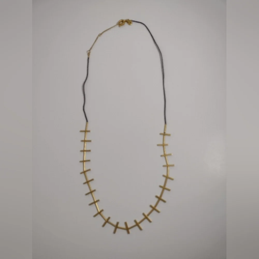 Madewell Women's Gold Tone And Black Necklace - Picture 5 of 7